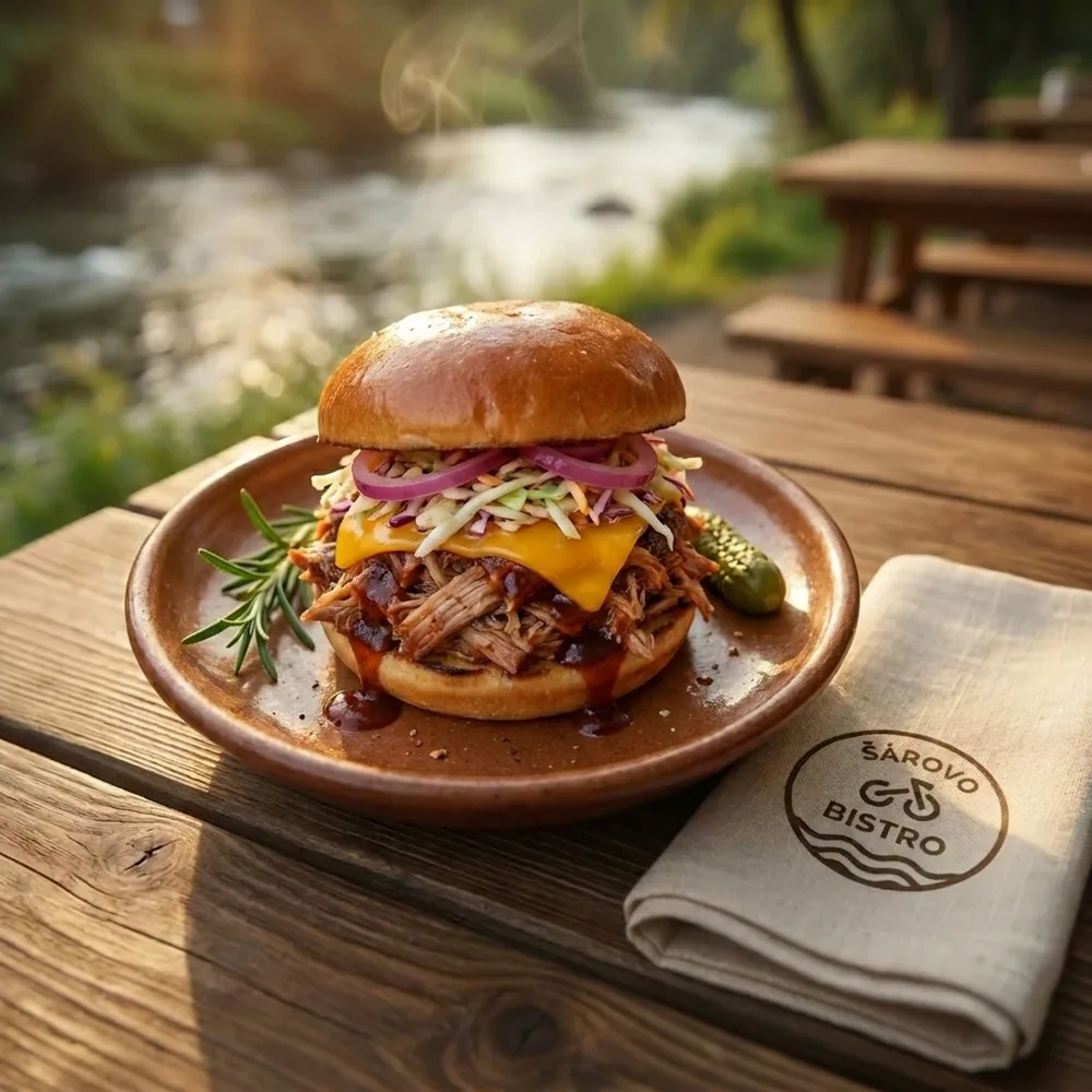Burger z trhaného